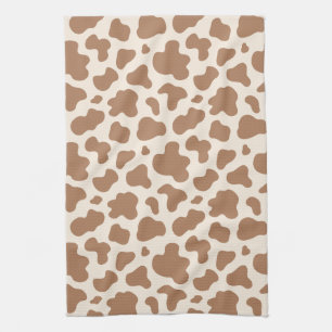 Neutrale Kuhdruck-Western-Cowboy-Beige-Braun Geschirrtuch