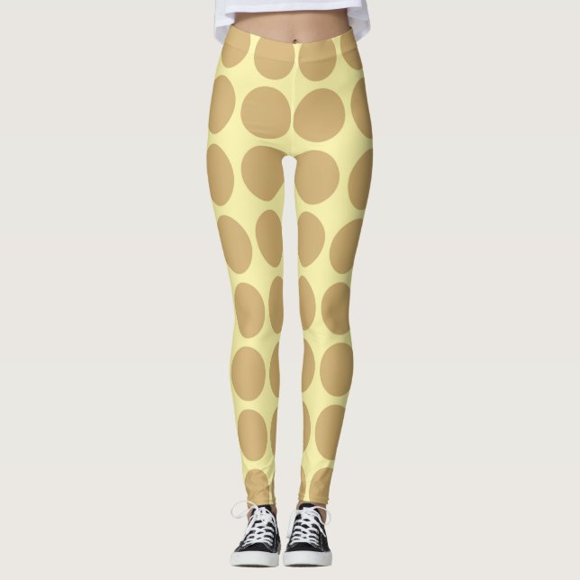 Neutrale Leggings aus Putty Cream (Vorderseite)