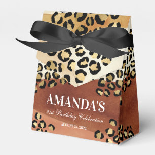 Neutrale Leoparden-Druck-Geschenkbox Geschenkschachtel