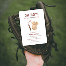 Neutrale Little Slugger Baseball-Baby-Party