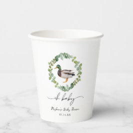 Neutrale Mallard Duck Baby Shower Pappbecher