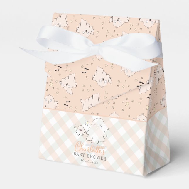 Neutrale Mama und Baby Ghost Baby Dusche Geschenkschachtel (Vorderseite)