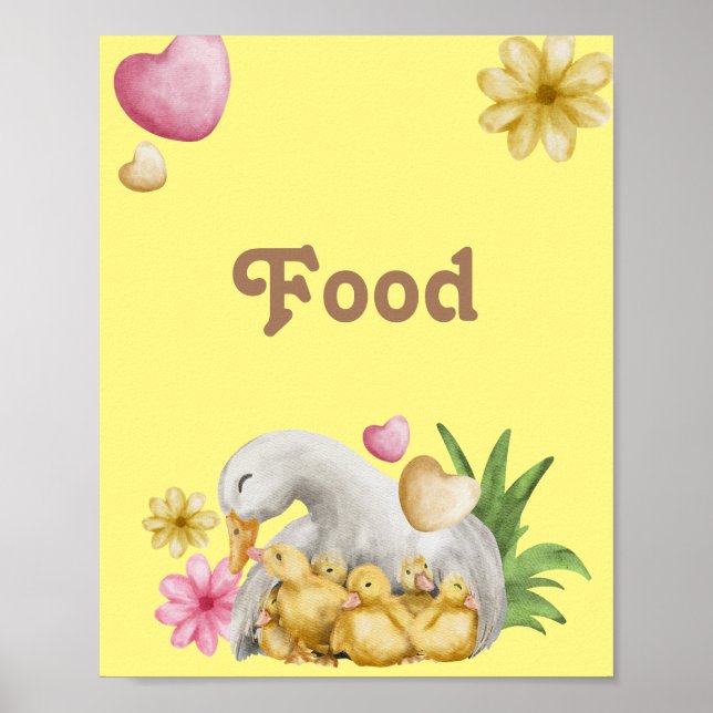 Neutrale Mami- und Baby-Niedliche Ernährung Poster (Vorne)