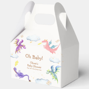 Neutrale Märchenschwärme Magic Dragon Baby Shower Geschenkschachtel