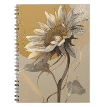 Neutrale minimalistische Sonnenblumenumrandung
