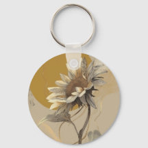 Neutrale minimalistische Sonnenblumenumrandung