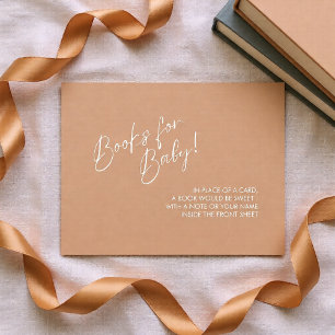 Neutrale moderne Bücher für Baby-Beilegerkarte Begleitkarte