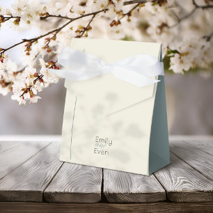 Neutrale moderne Minimalistische Hochzeit Geschenkschachtel