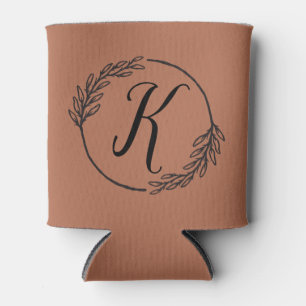 Neutrale Monogramm-Hochzeitskanne Cooler - Individ Dosenkühler