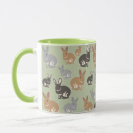 Neutrale niedliche Kaninchenfarben Tasse
