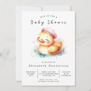 Neutrale Online Duck Baby Duwer Einladung