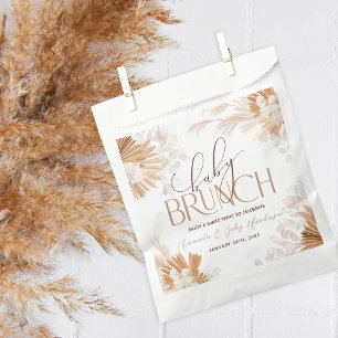 Neutrale Pampas-Baby-Brunch-Baby-Party Geschenktütchen