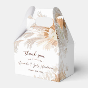 Neutrale Pampas-Baby-Party Geschenkschachtel