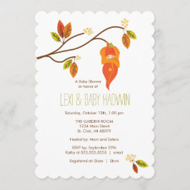 Neutrale Person der Herbst-Babyparty-Einladungs-| Einladung