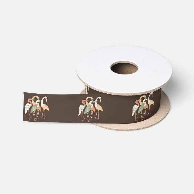 Neutrale Pop-Kunstkrane Satinband (Spule)