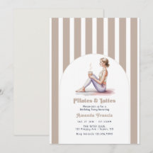 Neutrale Preppy-Pilates- und Latte-Birthday-Party