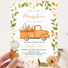 Neutrale Pumpkin-Baby-Dusche Einladung