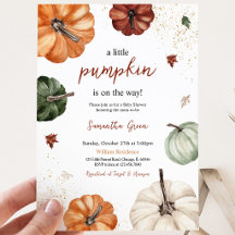 Neutrale Pumpkin-Baby-Dusche