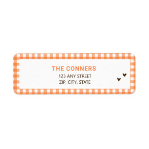 Neutrale Pumpkin-Baby-Dusche Rücksendeadresse