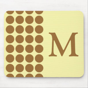 Neutrale Punkte der Braunzucker-Creme mit Monogram Mousepad