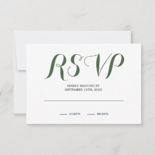 Neutrale Rose RSVP Karte