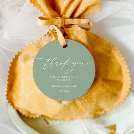 Neutrale Sage Grün Vielen Dank für die Tags Geschenkanhänger