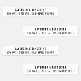 neutrale Siegel-Etiketten mit weißer Kerze Etiketten
