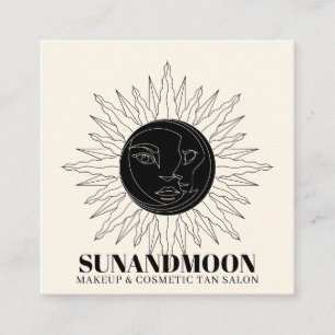Neutrale spirituelle Sonnenenergie-Heilung Sonne M Quadratische Visitenkarte