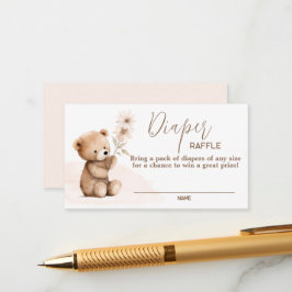 Neutrale Teddybärenkarte Begleitkarte
