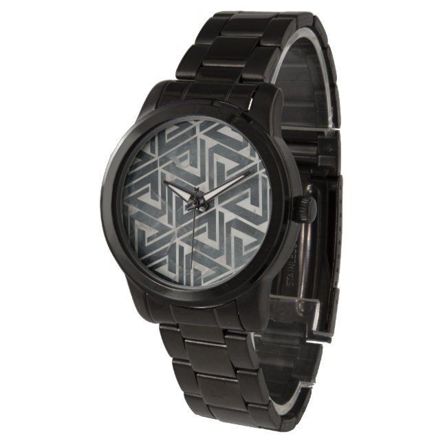 Neutrale Tile Collection - Geometrisch Armbanduhr (Schrägansicht)