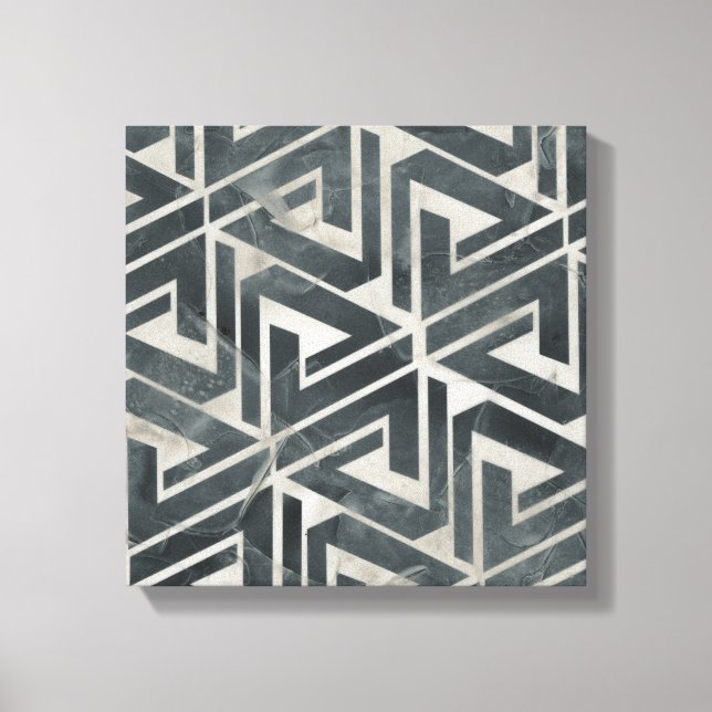 Neutrale Tile Collection - Geometrisch Leinwanddruck (Vorderseite)