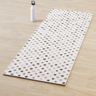 Neutrale unregelmäßige Polka-Punkte Yogamatte