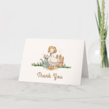 Neutrale Vintage Duckling Garden Babydusche