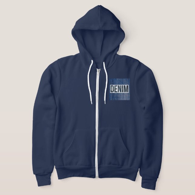 Neutrale Vollzip-Hoodie Hoodie (Ablage )