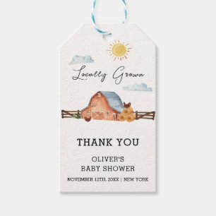 Neutrale, vor Ort angebaute Barn-Babydusche Geschenkanhänger