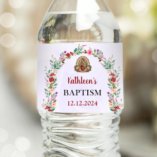 Neutrale Wasserfarbenflorale Taufe