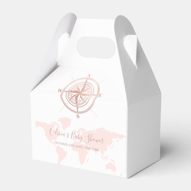 Neutrale World Map Reiseabenteuerdusche Geschenkschachtel (Vorderseite)