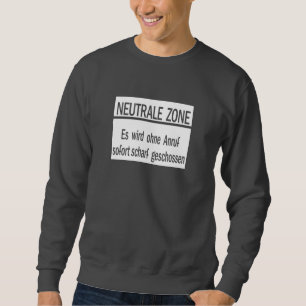 Neutrale Zone, Berliner Mauer, Deutschland-Zeichen Sweatshirt