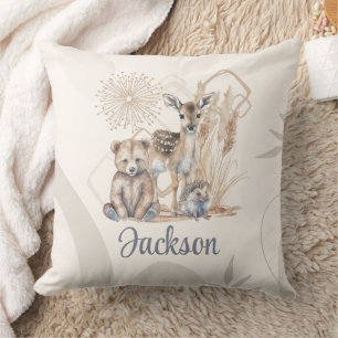 Neutraler Baby-Name Boho Bear Deer Gender Kissen