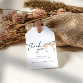 Neutraler Bow, der das Brautparty des Knotens verb Geschenkanhänger