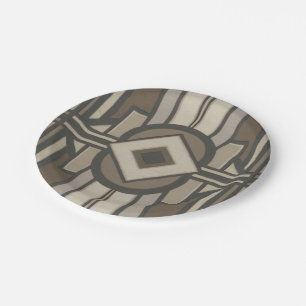 Neutraler Deko-Panel II Pappteller