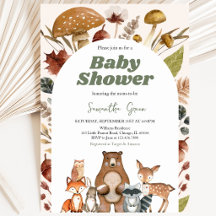 Neutraler Fall-Woodland-Babydusche