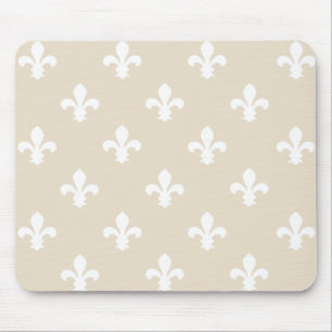 Neutraler Fleur de Lys Mousepad