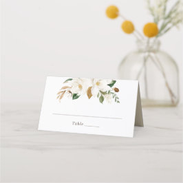 Neutraler Flora-Magnolienspülung Elegante Platzkar Platzkarte