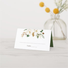 Neutraler Flora-Magnolienspülung Elegante Platzkar Platzkarte