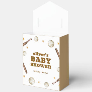 Neutraler Junge Batter Up Baseball Sport Baby Show Geschenkschachtel