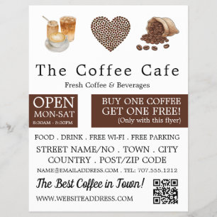 Neutraler Kaffeeshop-Flyer Flyer