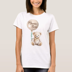 Neutraler Mama Bear Baby Shower T - Shirt