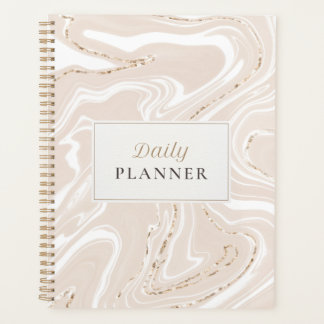 Neutraler Minimalistischer Tagesplaner Planer