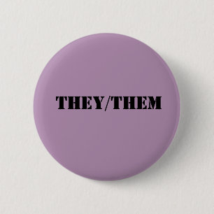 Neutraler Pronomenknopf Button